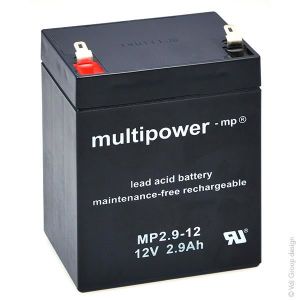 BATTERIE VÉHICULE Batterie plomb AGM MP2.9-12 12V 2.9Ah T1