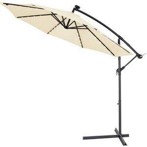 Parasol Déporté En Aluminium Avec Toile En Polyester 250 G