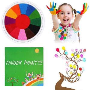 Drôle de kit de peinture au doigt Dessin au doigt Jouets Peinture pour  enfants Non toxique Lavable