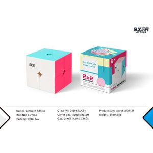 PUZZLE Macaron - Cube Magique 2x2, Autocollants, Anti-str