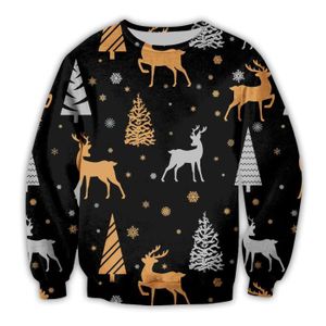 Pull De Noël Moche Homme - Sweat à Manches Longues, Imprimé Festif, Grande Taille