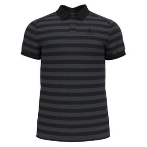 T-SHIRT THERMIQUE T-shirt polo ODLO Concord - Noir / new odlo graphite grey - Multisport - Randonnée - Nordic walking