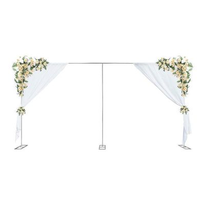 Arche de Mariage - Métal - 220x220cm - Couleur Blanche - Résistante à