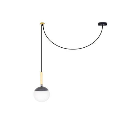 Lampe Suspendue BRUME De Faro Barcelona - Design Anthracite, LED 3W 2700K, Parfaite Pour Salon Ou Salle à Manger