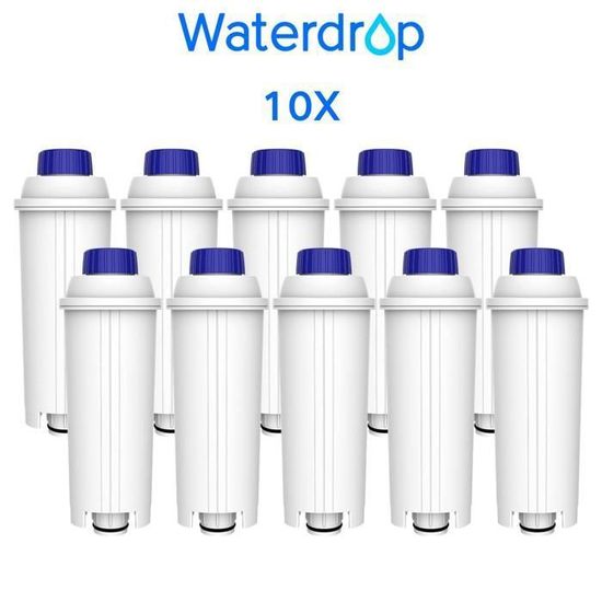 Waterdrop Filtre à Eau Pour Café Jura Blue - Lot De 6 Compatible Jura 71312, GIGA, ENA Micro, IMPRESSA - Certifié TÜV SÜD