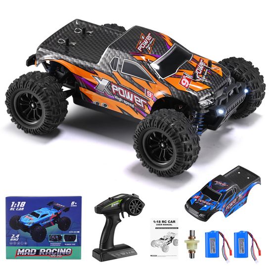 Voiture Radiocommandée 40KM/H 1:16, Voiture Télécommandée 4WD Tout Terrain Monster Truck pour Adultes et Enfants 8+, Idéale pour Courses Off-Road, Cadeau Parfait pour Passionnés de Vitesse
