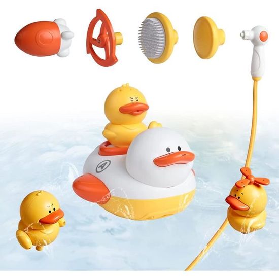 Ensemble de cliparts de jouets de baignoire et de bain pour bébé bleu