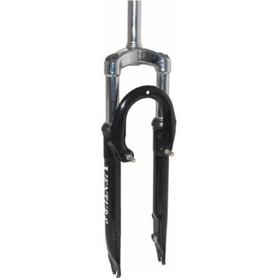 FOURCHE VTC 28 ZOOM MISERA RESSORT NOIR REGLABLE-BLOCABLE DEB. 50MM PIVOT LISSE 1''1-8-28 6 EXTERIEUR COMPATIBLE V-BRAKE-DISC