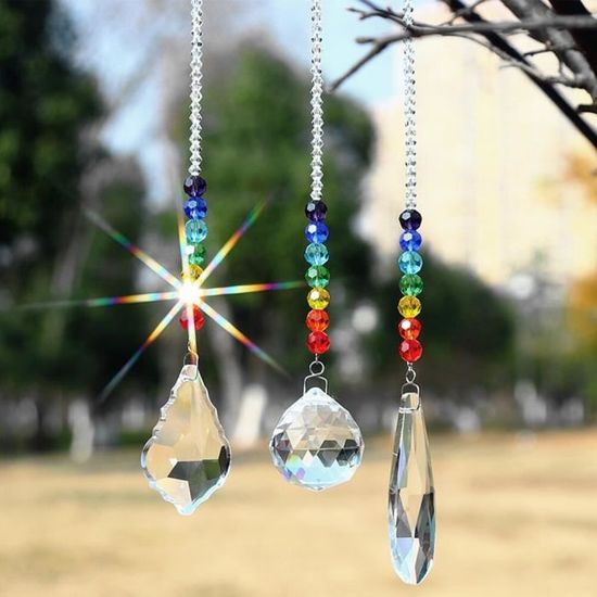 Boule De Cristal Prisme Arc-en-Ciel 100 Mm – Verre K9 Facetté – Attrape-Soleil Feng Shui Pour Fenêtre, Maison & Jardin