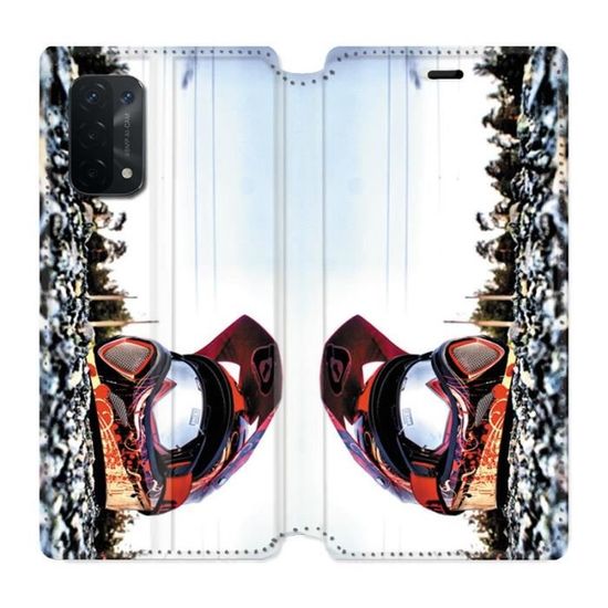 PHINIENLAND Cover per Oppo A54 5G / A74 5G Case PU Pelle