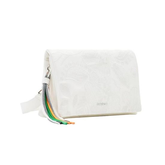 Sac Bandoulière Desigual Aquiles 23 Ronda - Blanc Floral - Neuf Avec étiquettes