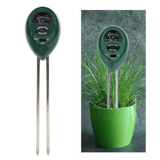 Testeur De Sol 3 En 1 VIVOSUN - Mesure Humidité, PH Et Lumière, Sans Pile, Pour Jardin, Plantes D'intérieur, Potager
