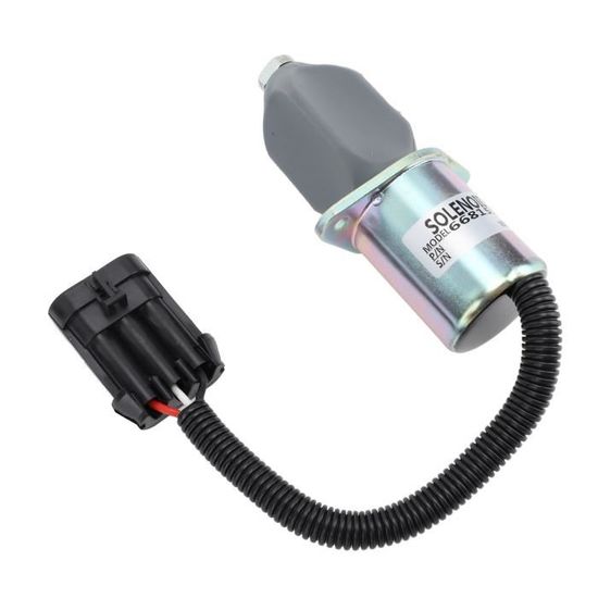 Électrovanne D’arrêt Carburant Pour Bobcat – 6681513 – 12V – Pour Chargeuses T190, S185 Et Excavatrices 325, 328, Etc.