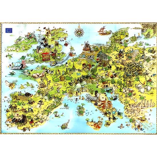 Puzzle MERCIER Dragons 4000 pièces - 96 x 136 cm - Thème Voyage et cartes -  Mixte - A partir de 10 ans - Cdiscount Jeux - Jouets