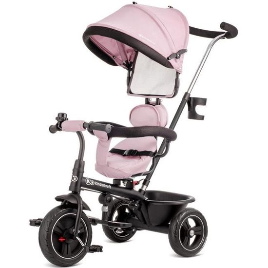 Tricycle évolutif KINDERKRAFT FREEWAY rose pour fille de 9 mois à 5 ans Cdiscount Jeux Jouets