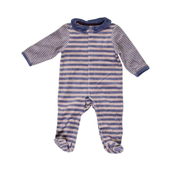Pyjama 1 Piece Bebe Garcon Vertbaudet 6 Mois Gris Hiver Vetement Bebe Gris Gris Achat Vente Pyjama Prolongation Soldes Cdiscount