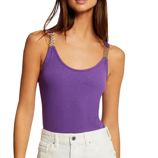 Debardeur Violet Femme Morgan Dua Purple Cdiscount Pret a Porter