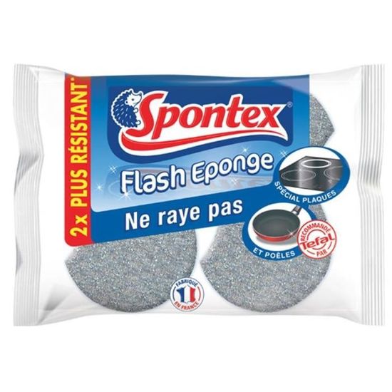 SPONTEX Flash Éponge Ne Raye Pas 2 Éponges Lot De 4 Cdiscount Au quotidien
