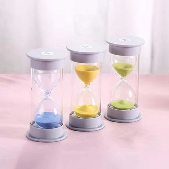 Sablier Minuterie, XiXiRan Minuterie Sablier Enfant, 10 Pièces Sabliers Pedagogiques, Sabliers