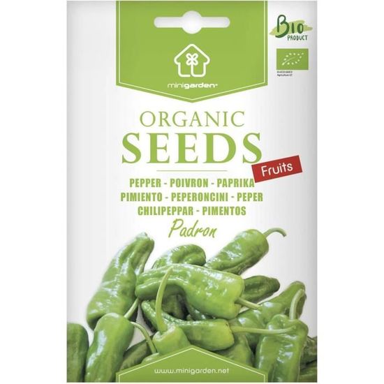 Poivron Quadrato D'Asti Rosso, Graines certifiées biologiques prêt à Pousser Minigarden, 100% Naturelles sans Propagateurs Chimiques ni Génie Génétique, inclut entre 40 et 60 graines