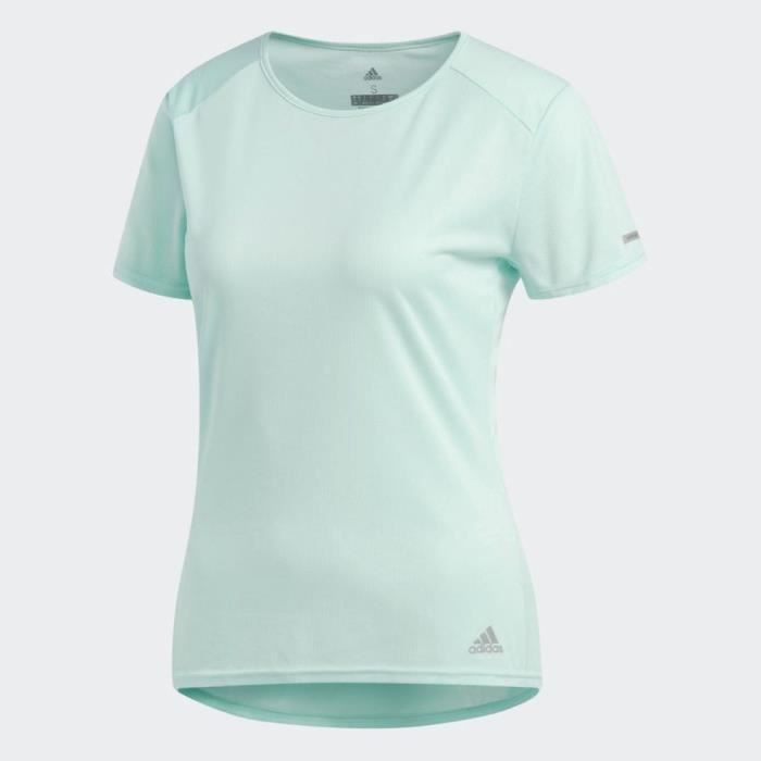 ADIDAS T-shirt de running Run - Femme - Vert