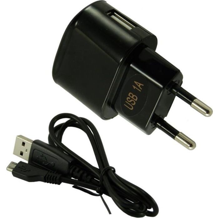 Pour SAMSUNG Tablette Galaxy Note 10.1 2014 : Chargeur Secteur Usb 1a & Cable