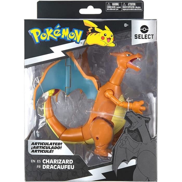 Coffret Pokemon Dracaufeu 15 Cm - Figurine Collector De luxe Articulée - Collection Spéciale Anniversaire 25 ans - Jouet Garçon