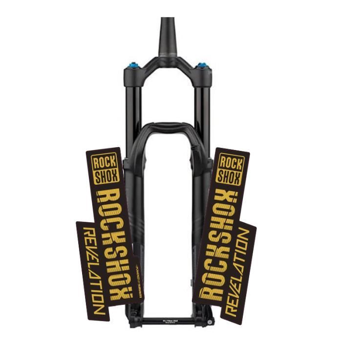 ROCKSHOX révélation VTT avant fourche autocollant vtt fourche décalque vélo accessoires - Modèle: Gold - UOZXCTZA01857