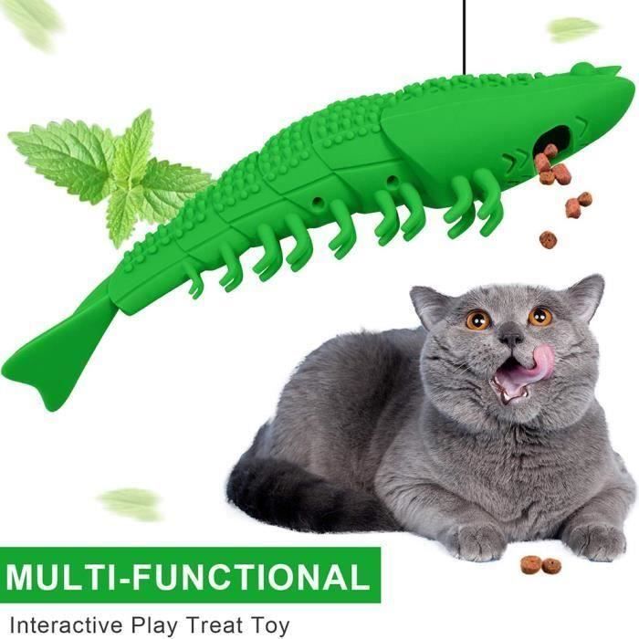 Jouet Chat Catnip Jouets Interactive Chat Brosse À Dents Jouet pour Chat Kitty Dents Nettoyage Soins Dentaires Écrevisse Forme Ani