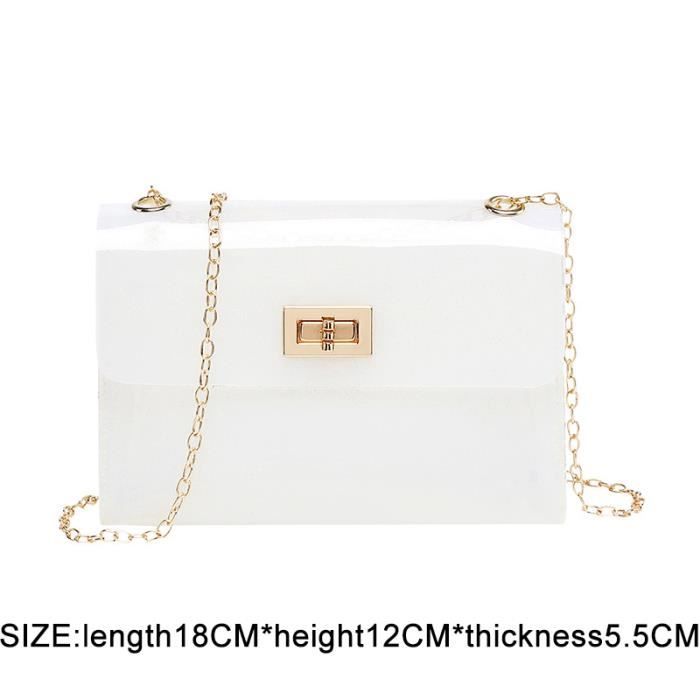 SAC A DOS,Femmes sac à dos Transparent pour enfant Mini petit sac à dos PVC gelée claire sac à dos lettre - Type jelly white