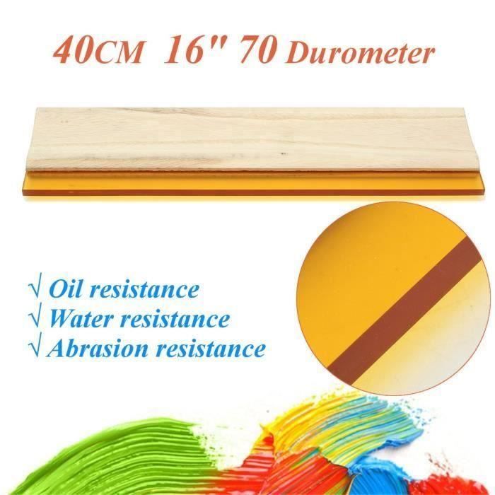 40cm Squeegee 70Durometer Racle Racloir Grattoir Lame Pr Impression Sérigraphie L28044