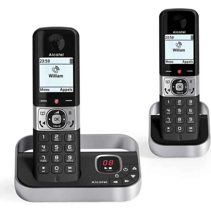 Téléphone sans fil DECT Alcatel F890 voice duo noir EU Telephone sans fil repondeur avec combine supplementaire. Blocage d'appel8