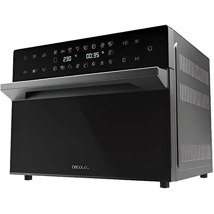 Cecotec Bake&Fry 3000 Touch Mini-four friteuse à air chaud, cuisson par convection, 30 litres de capacité et 1800 W de puissance.