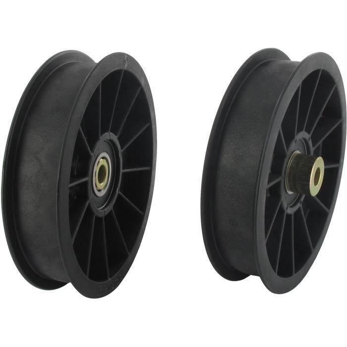 Poulie à gorge plate sur roulement adaptable pour SCAG - H: 33,60mm, Ø: ext: 114,3/127 mm, Ø int: 9,52mm