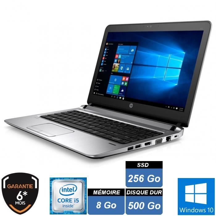 HP Probook 430 G3 i5/8Go/SSD256Go + HDD500Go