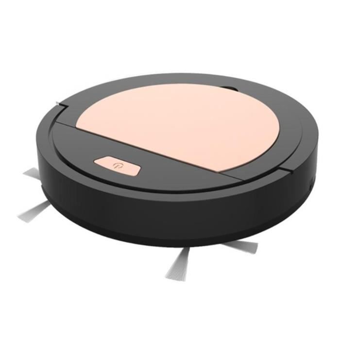 Mini Aspirateur Intelligent Balayeur Robot de Balayage Rechargeable Usb, Noir