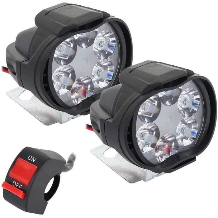 Éclairage Moto - Pcs Feux Additionnels Led Etanche Universel Phare Conduite Antibrouillard Lampe Projecteur