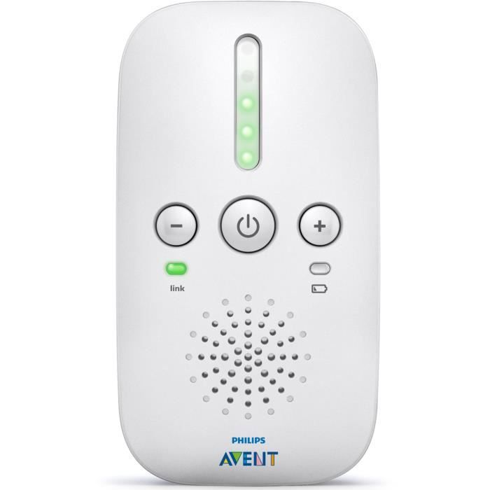 PHILIPS AVENT SCD502/26 - Ecoute bébé Audio connecté - Mode Smart Eco - Jusqu’à 24h d'autonomie - Fonction veilleuse