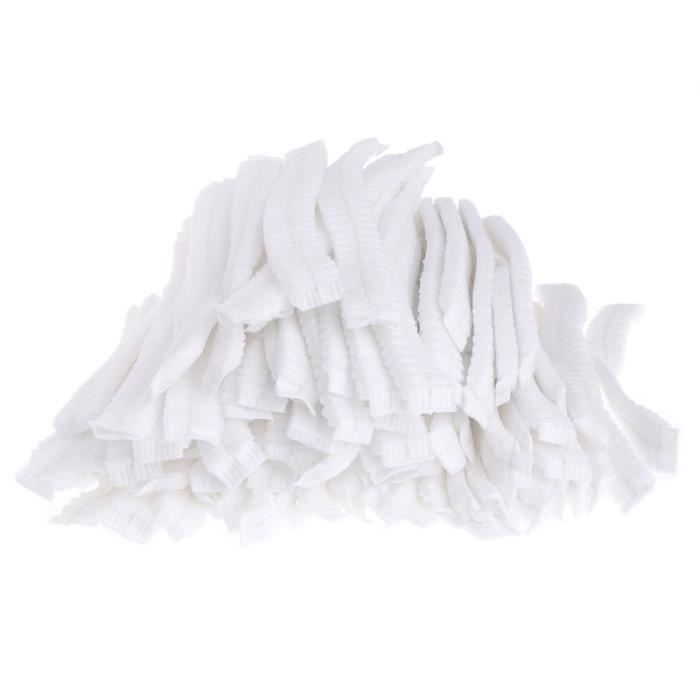 300 Bonnets de Douche Jetables Non TisséS Bonnets de PoussièRe PlisséS Bonnets de Douche pour Hommes Spa Coiffure Beauté Accessoires