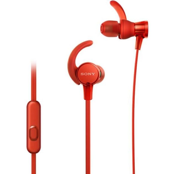SONY - Ecouteurs sport intra-auriculaires EXTRA BASS™ XB510AS - Rouge