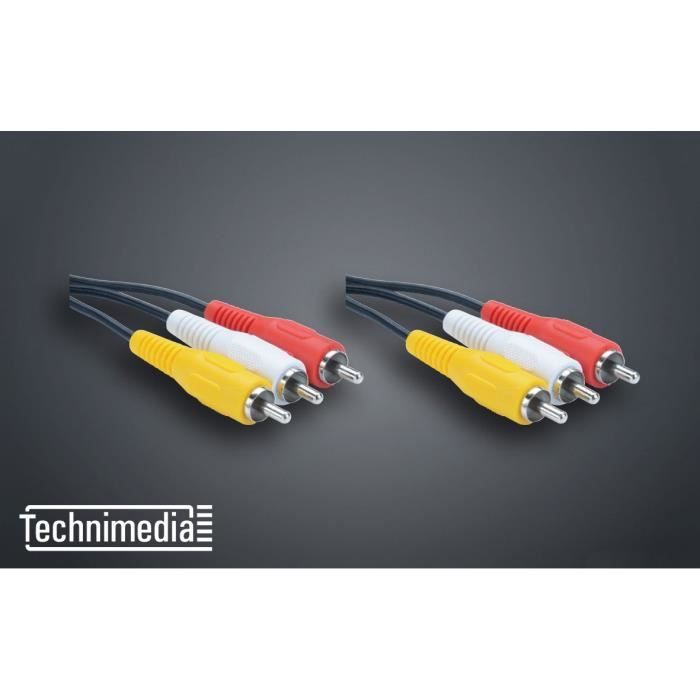 TECHNIMEDIA 9165TM54 3 Câbles RCA - 1m50