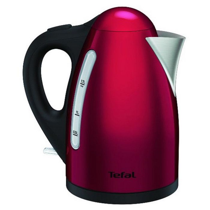 TEFAL - Bouilloire 1,7L Rouge et inox