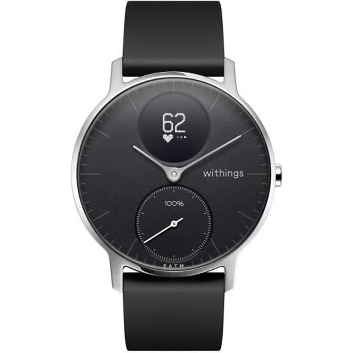 Withings Steel HR - Montre connectée hybride - Suivi de l'activité, du rythme cardiaque, des pas, des calories et du sommeil -
