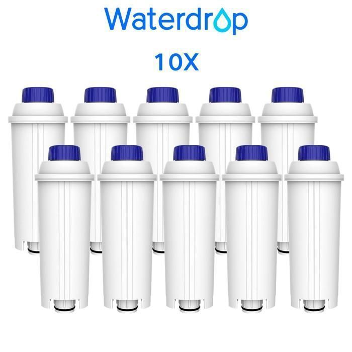 Waterdrop Filtres à Café Certifiés TÜV SÜD Compatibles avec DeLonghi® DLSC002 9310926 SER3017 ECAM ESAM ETAM (10)