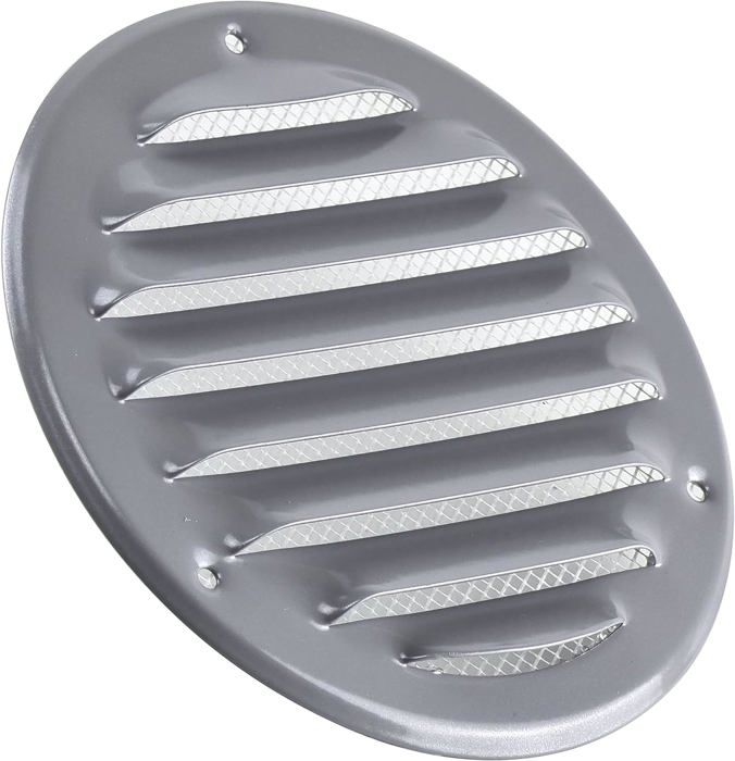 Grille D'aération Ronde En Inox KWG 100mm, Pour Sèche-linge, Avec Vis