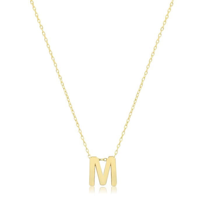 Pendentif et chaîne EDS JEWELS Femme Or 375/1000 Lettre / Initiale - M -  42cm 47270