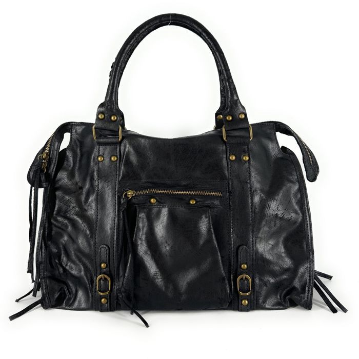 Sac cuir italien noir top
