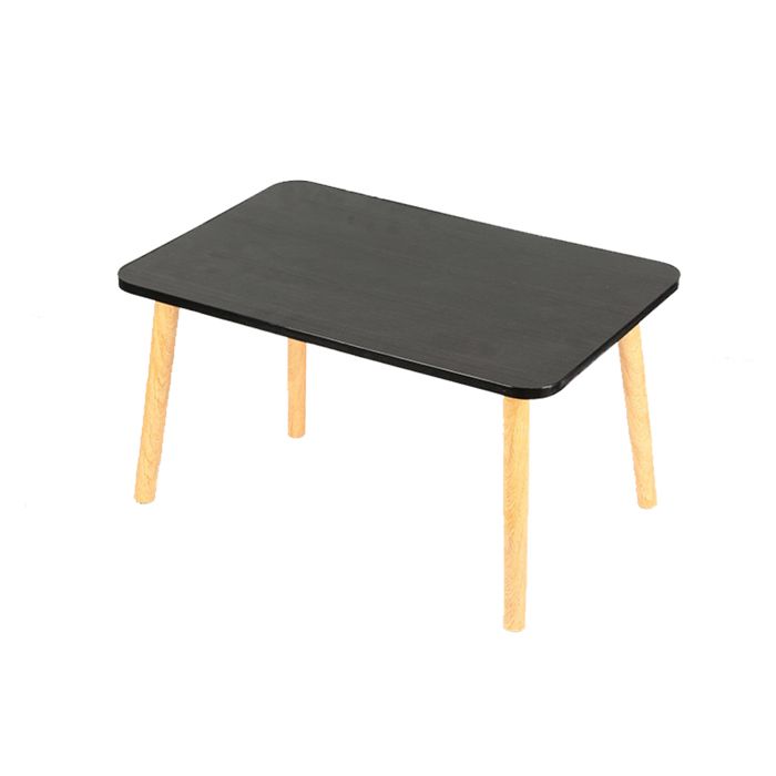 Table basse - 60*40*32cm- Table basse multifonctionnelle - Pour livres tasses à thé et vases - Noir - QUIIENCLEE