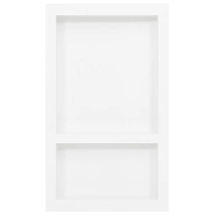 Niche de douche - XWO - Armoire de douche avec 2 compartiments Blanc brillant 41x69x9 cm @176