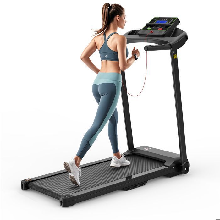 Tapis De Marche 0.3-6 Km/h, Inclinaison 10 Niveaux, écran LED, Télécommande, APP - Moteur 400W Silencieux